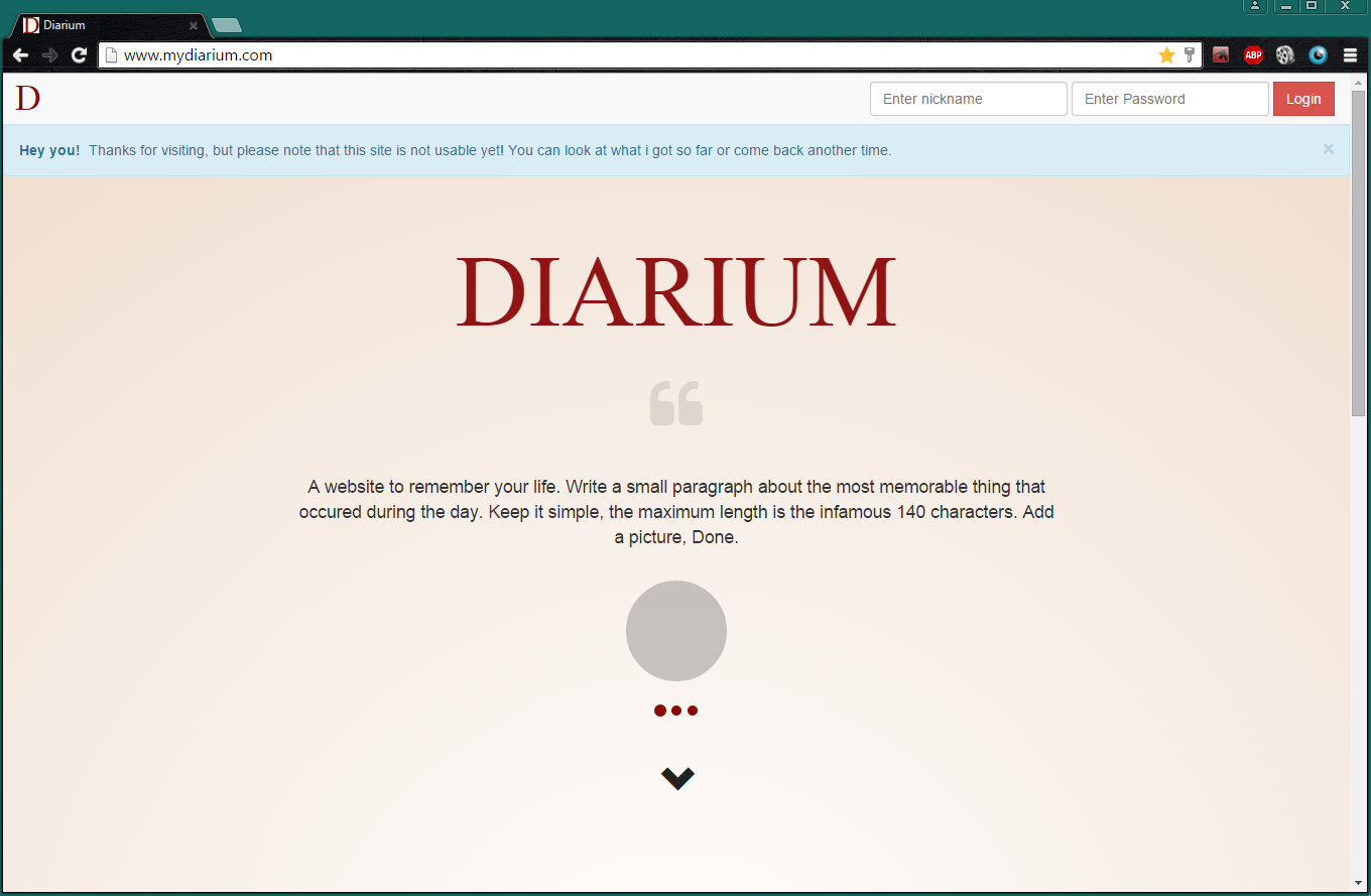 Diarium Screenshot